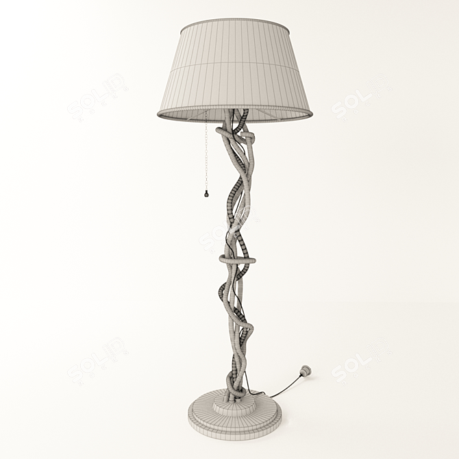 Vintage-inspired Floor Lamp 3D model image 3