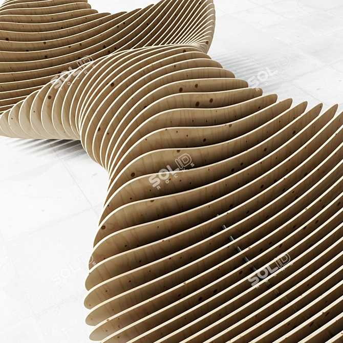 Parametric Bench: Versatile Design for Any Space 3D model image 2