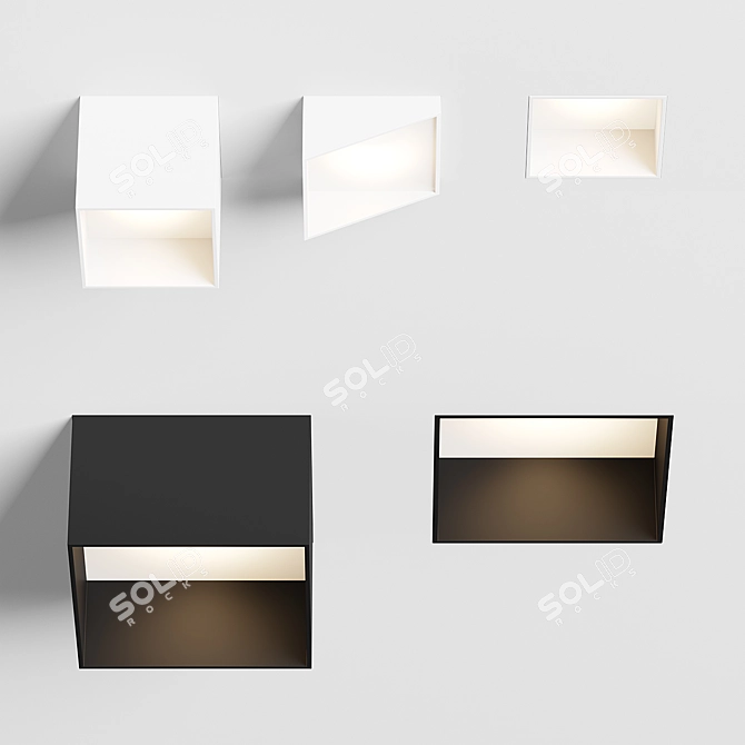 XAL Move It 45/85: Bold Square Lighting 3D model image 1