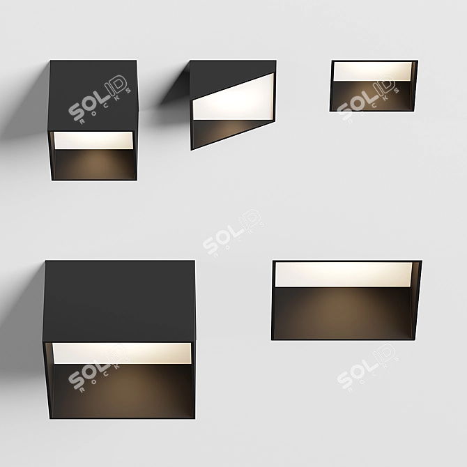 XAL Move It 45/85: Bold Square Lighting 3D model image 2