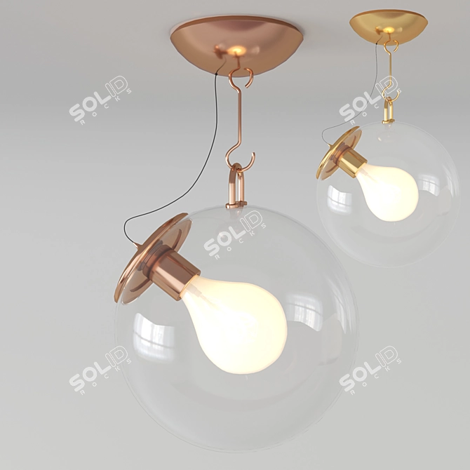 Modern Miconos Ceiling Light 3D model image 2