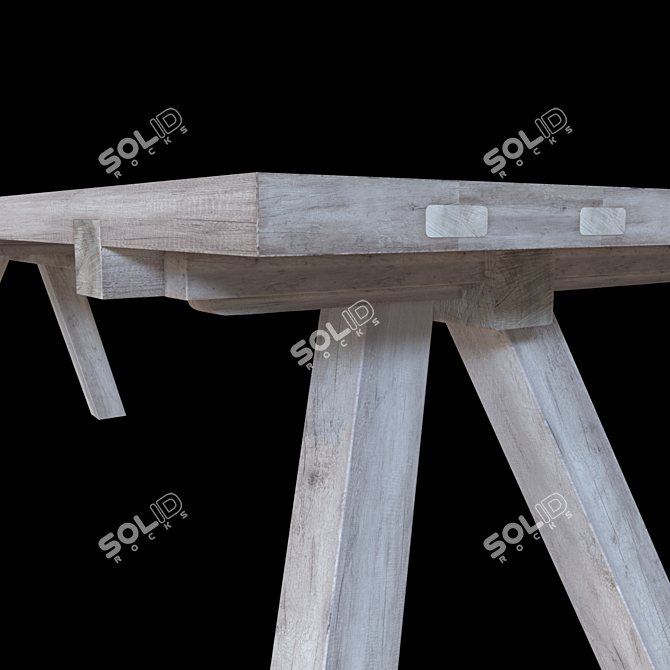 Van Rossum Lens Table | Stylish 280x100cm Corner Table 3D model image 2