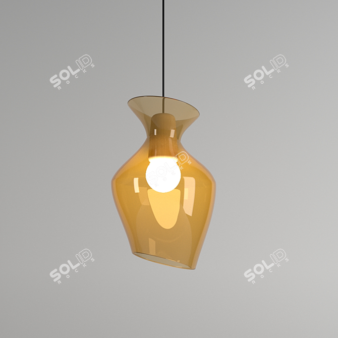 Elegant Malvasia Pendant Lamp 3D model image 2