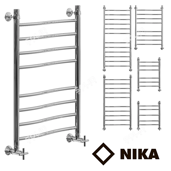 Nike LV Heated Towel Rail 3D model image 1