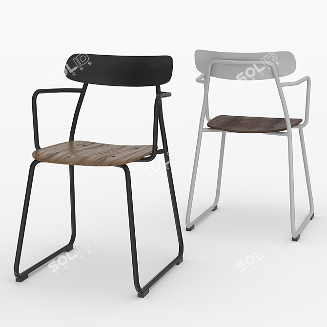 Eco-Friendly Acorn Desk Organizer 3D model image 1