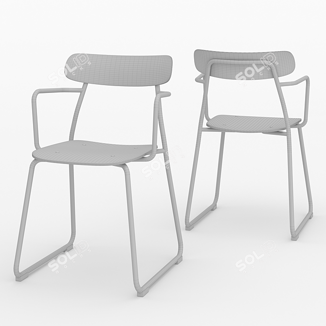 Eco-Friendly Acorn Desk Organizer 3D model image 2