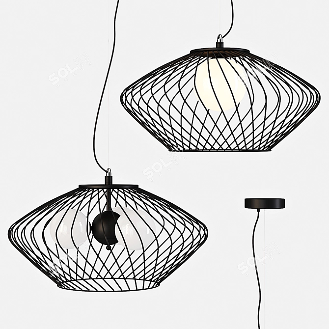 Italux Zeno: Stylish Pendant Lamp 3D model image 2