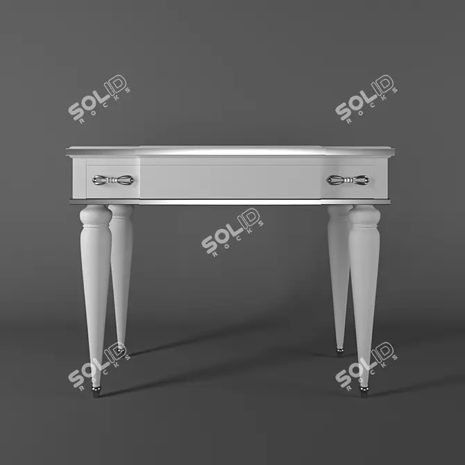 Elegant Estelle Dressing Table 3D model image 1