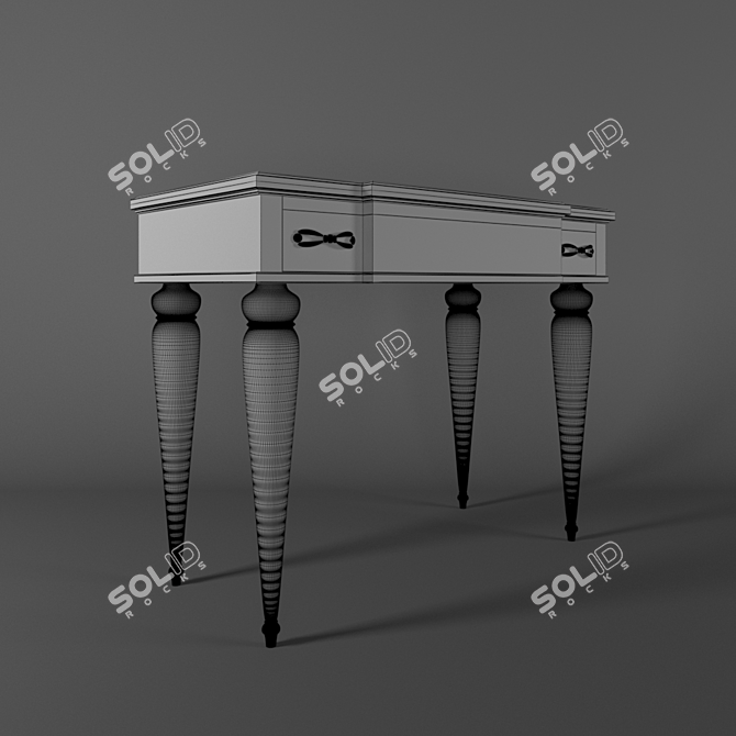 Elegant Estelle Dressing Table 3D model image 2