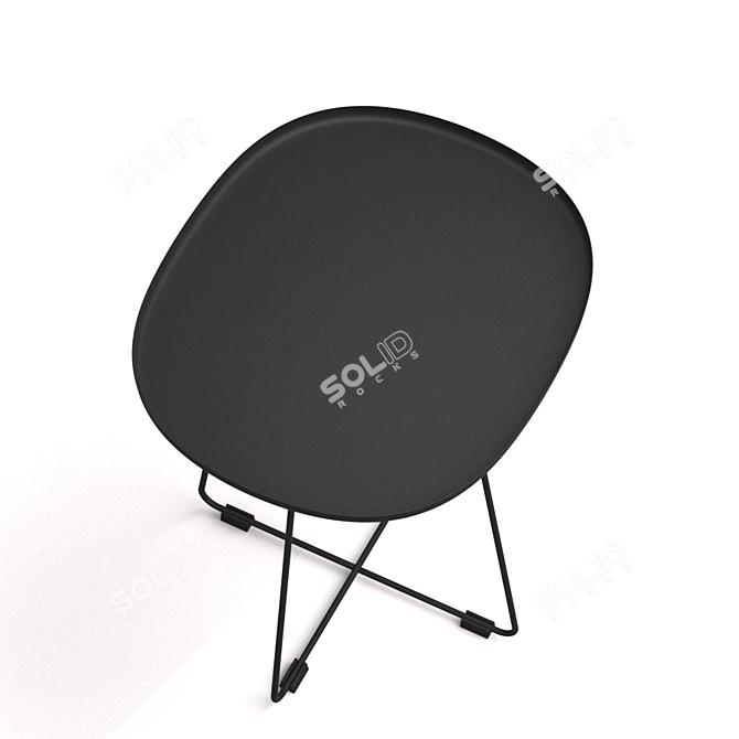 Compact Round Table - Halmar Tina 3D model image 2