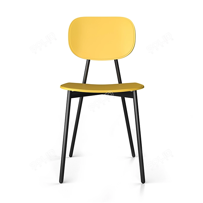 Elegant TATA Chair: 43cm Width, 86cm Height 3D model image 2