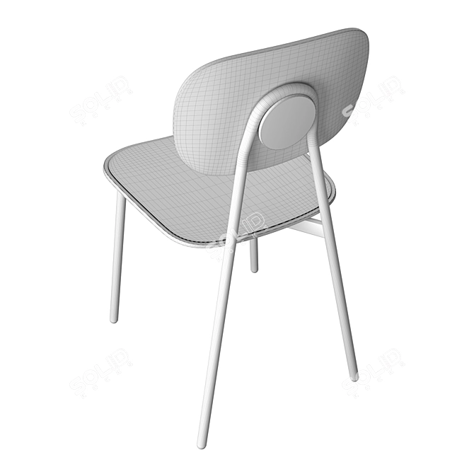 Elegant TATA Chair: 43cm Width, 86cm Height 3D model image 3