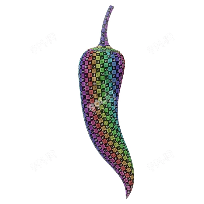 Spicy Chili Pepper 4k Texture 3D model image 3