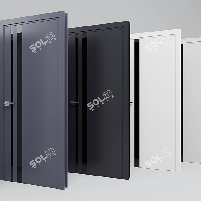 Profil 16E Hidden Hinges Door 3D model image 2