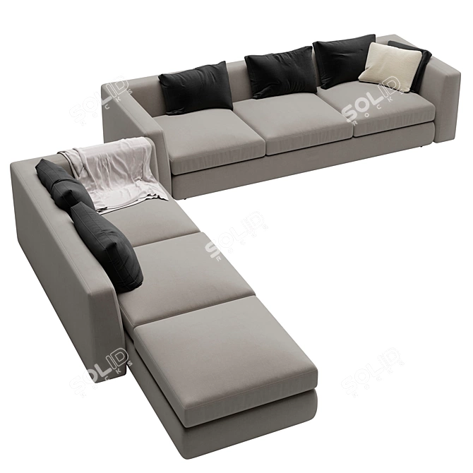 Luxury Otium Maxalto Sofa 3D model image 2