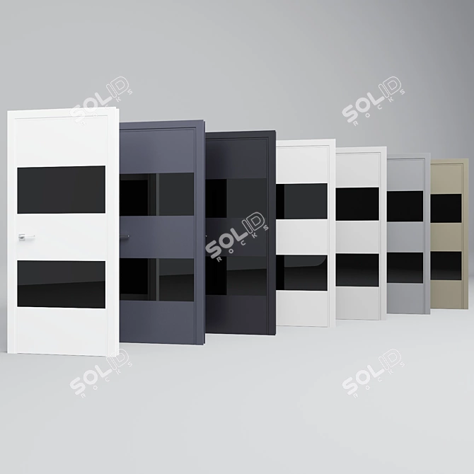 Profil Doors 10E: Stylish Hidden Hinge Cloths 3D model image 1