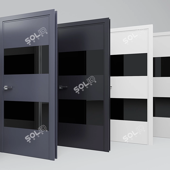 Profil Doors 10E: Stylish Hidden Hinge Cloths 3D model image 2