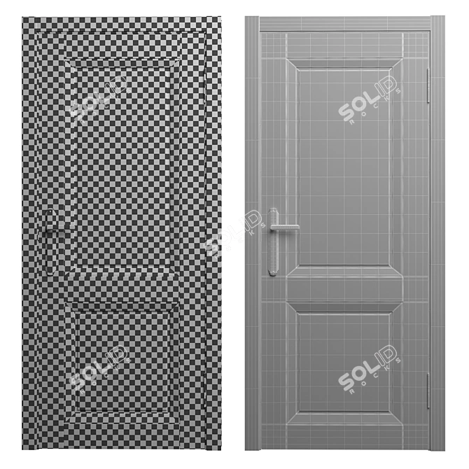 Vintage Elegance: Door LORENTZO Porte Vista 3D model image 3