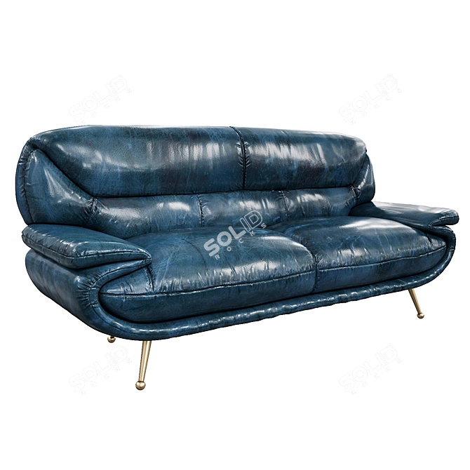 Elegant Vintage Arcadia Sofa 3D model image 2