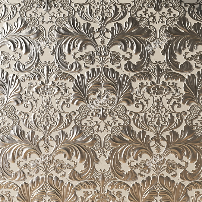 Elegant Renaissance Wallcoverings 3D model image 1