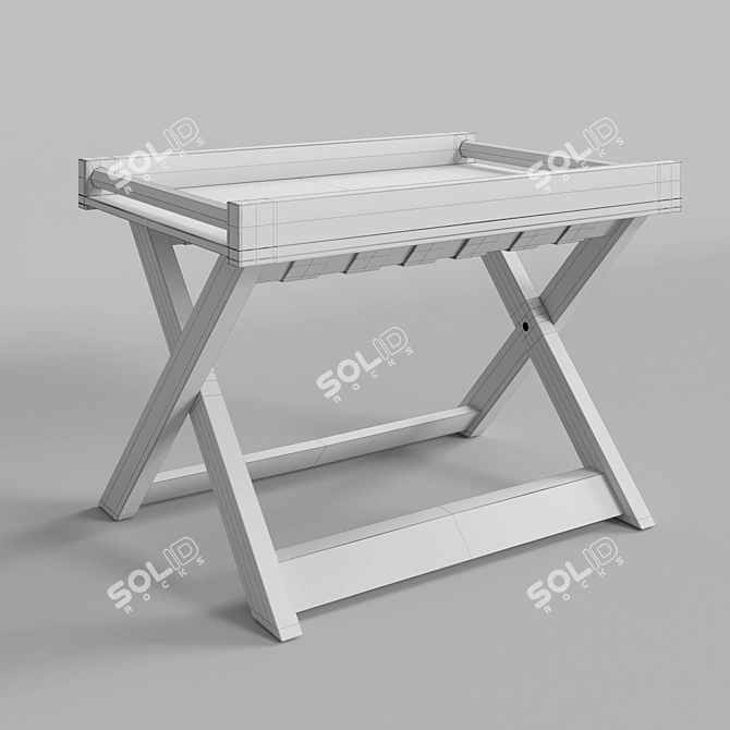 Samson Contemporary Side Table 3D model image 2
