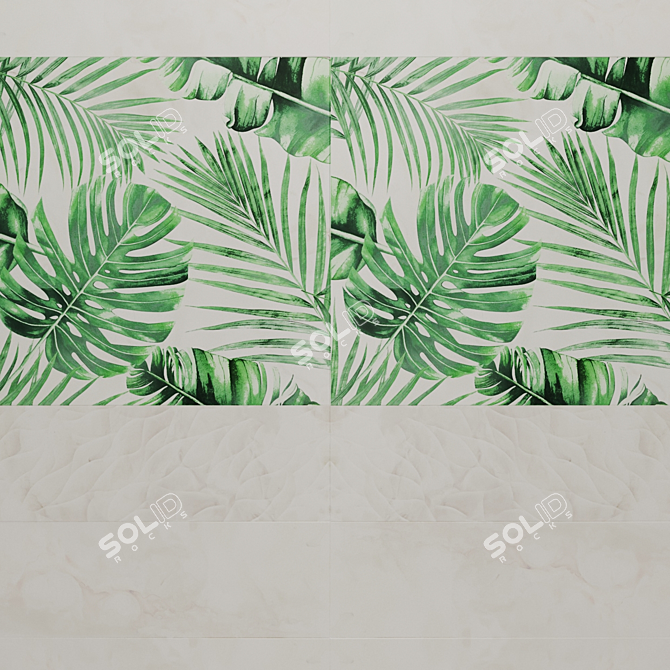 Cariota Ceramic Tiles: Exquisite Elegance 3D model image 1