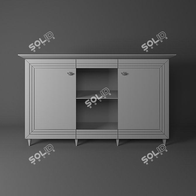 Elegant "Augusta" Chest 3D model image 2