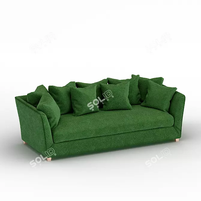 Elegant Vogue Sofa 3D model image 1