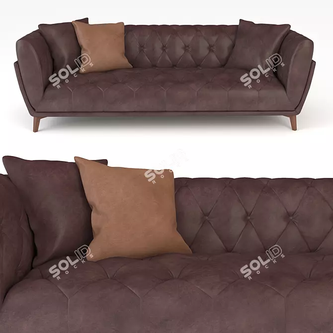 Modern Capetown Sofa with Texture 3D model image 1