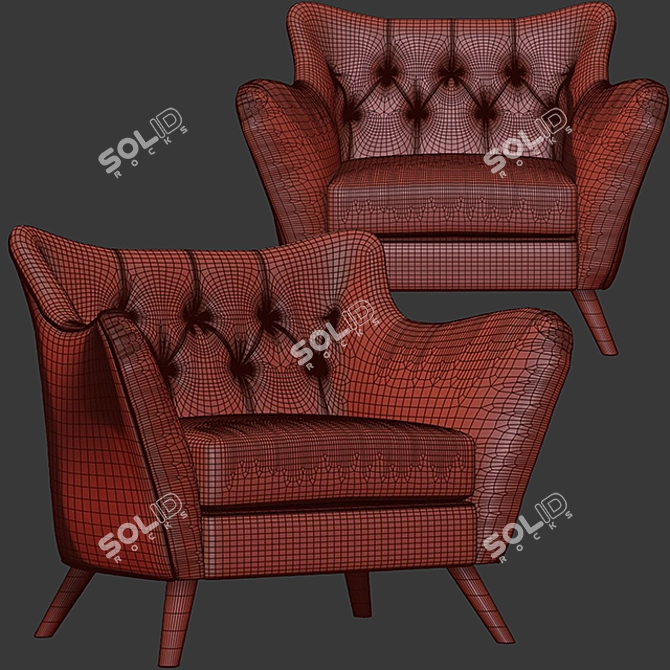 Modern FLYMEe 1P Sofa (2 Colors) 3D model image 3