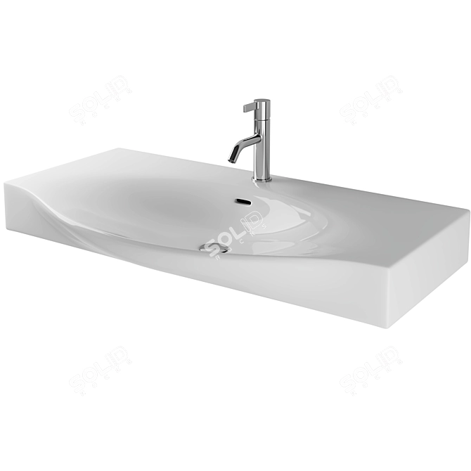 Laufen Porcelain Sink 3D model image 1