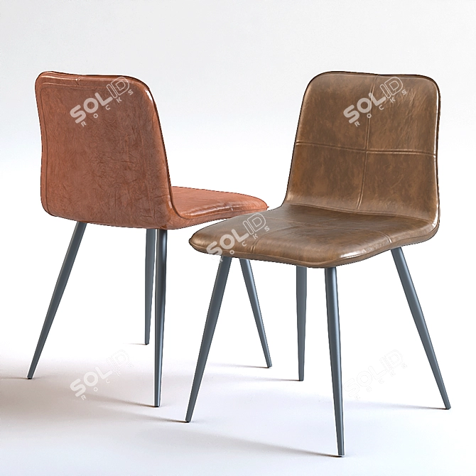 Elegant Montana Dining Chair 3D model image 1