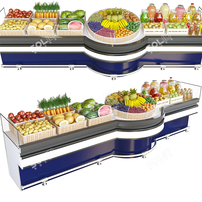 Missuri Cold Diamond - Fruit and Vegetable Store Display 3D model image 1
