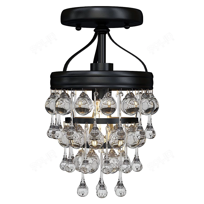 Calypso 2013: Mini Chandelier with Elegant Design 3D model image 1