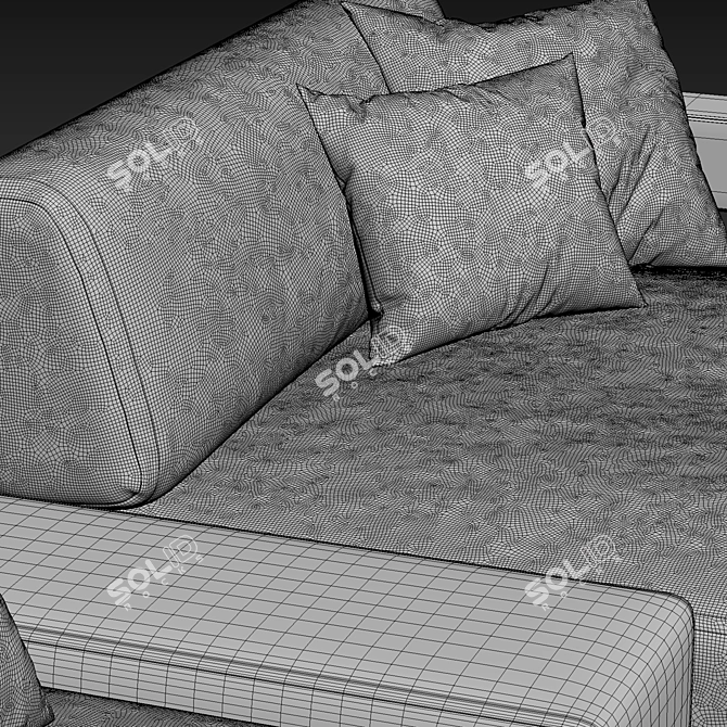 Vision Sofa: Sleek and Stylish Comfort 3D model image 3