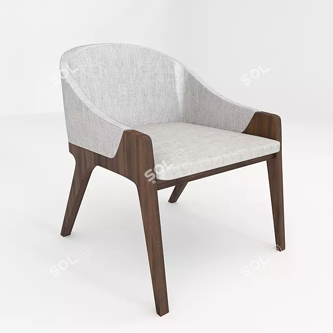 Modern Ergonomic Calias Chair 3D model image 1