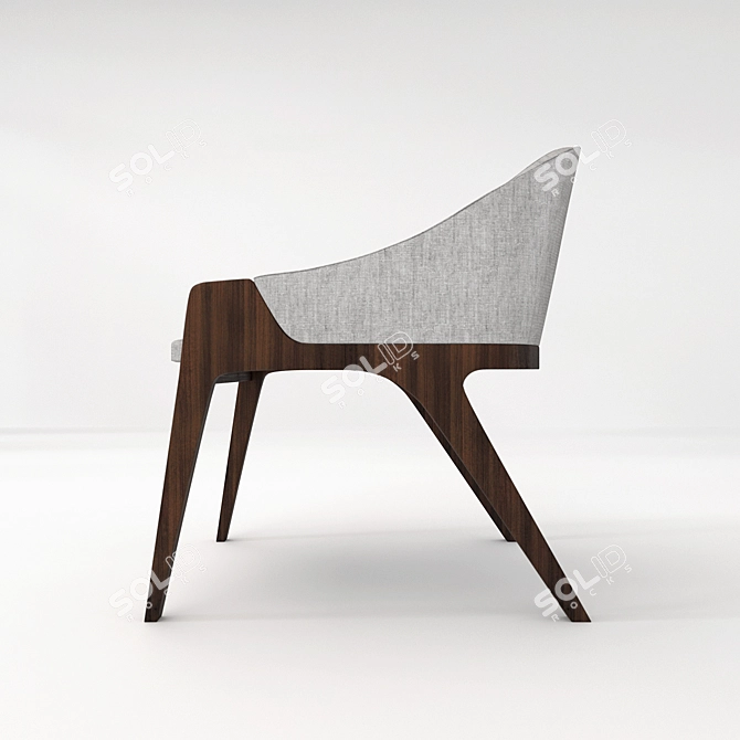 Modern Ergonomic Calias Chair 3D model image 2