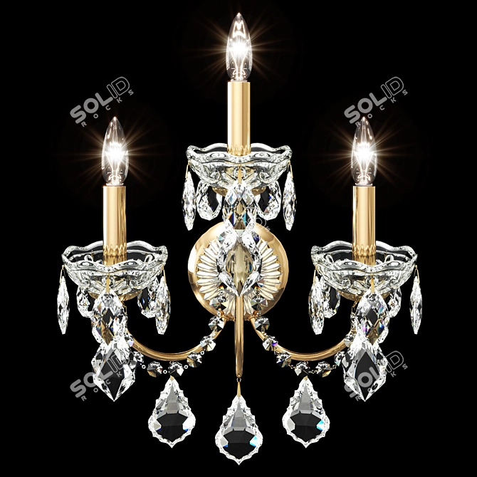 Title: Century Collection Schonbek Sconce 3D model image 1