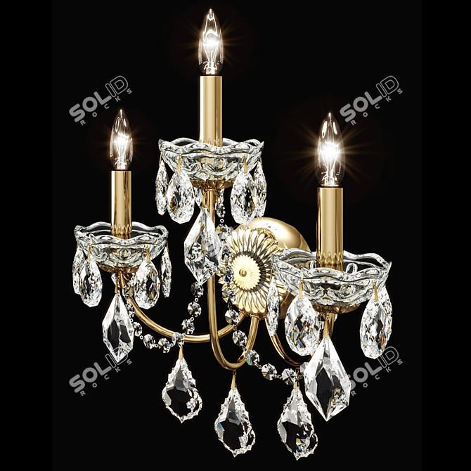 Title: Century Collection Schonbek Sconce 3D model image 2