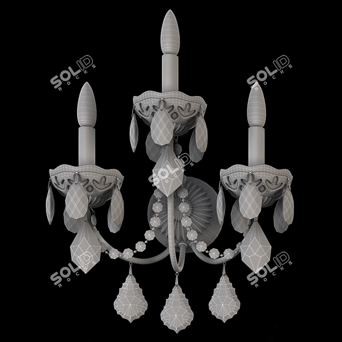 Title: Century Collection Schonbek Sconce 3D model image 3