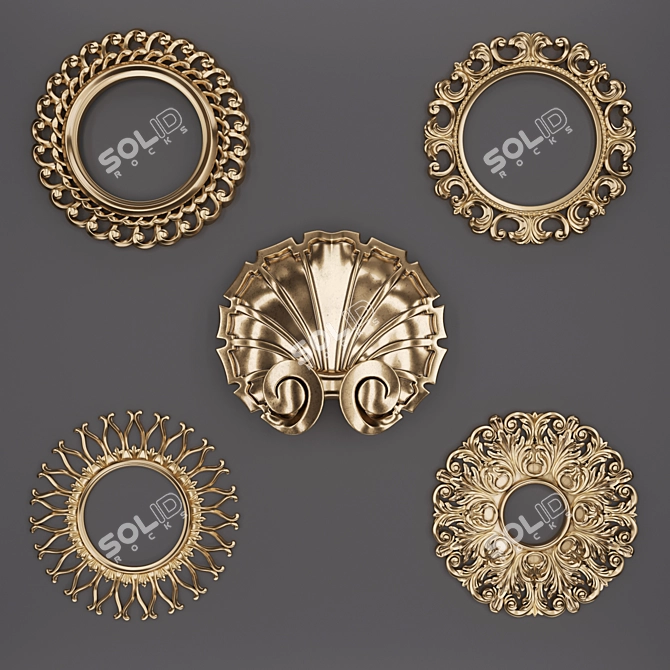 3D TrimOrnaments Pack 3D model image 1