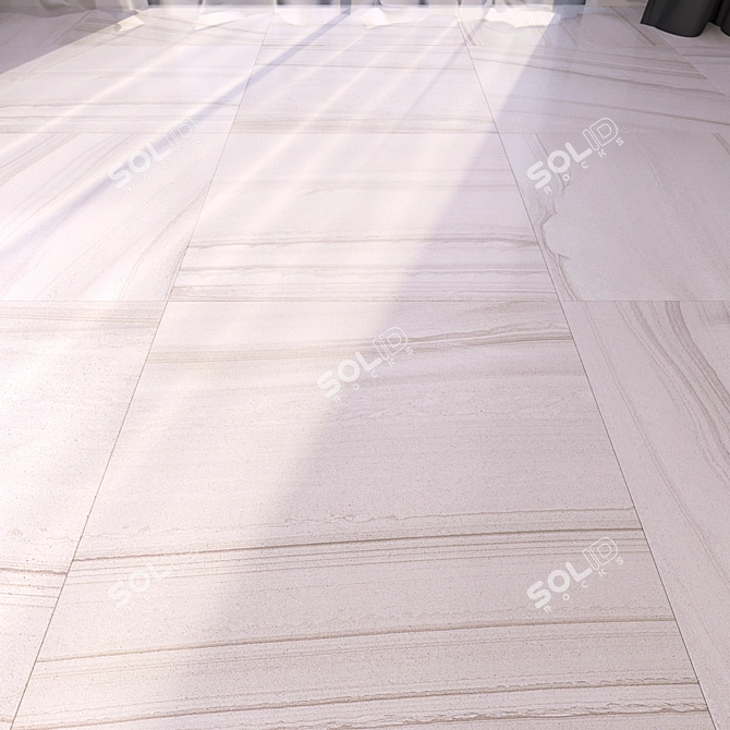 High Definition Marble Floor Tiles 3D model image 1