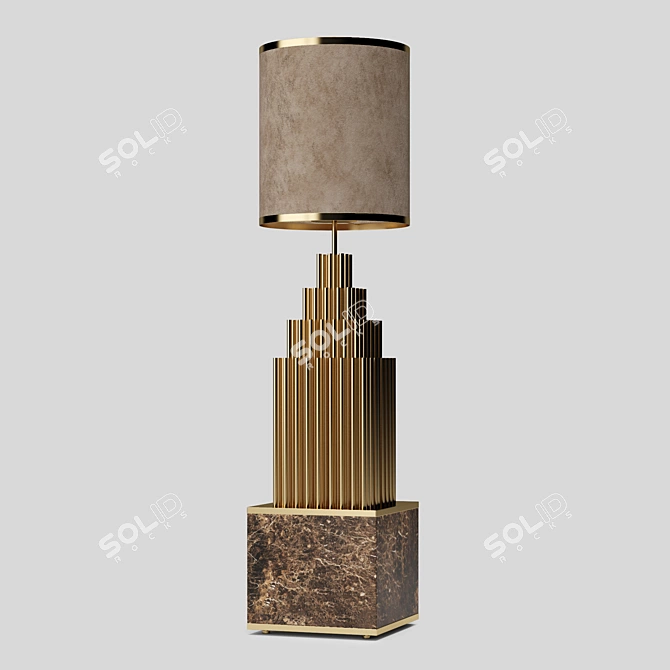 Elegant Paramount Floor Lamp 3D model image 1