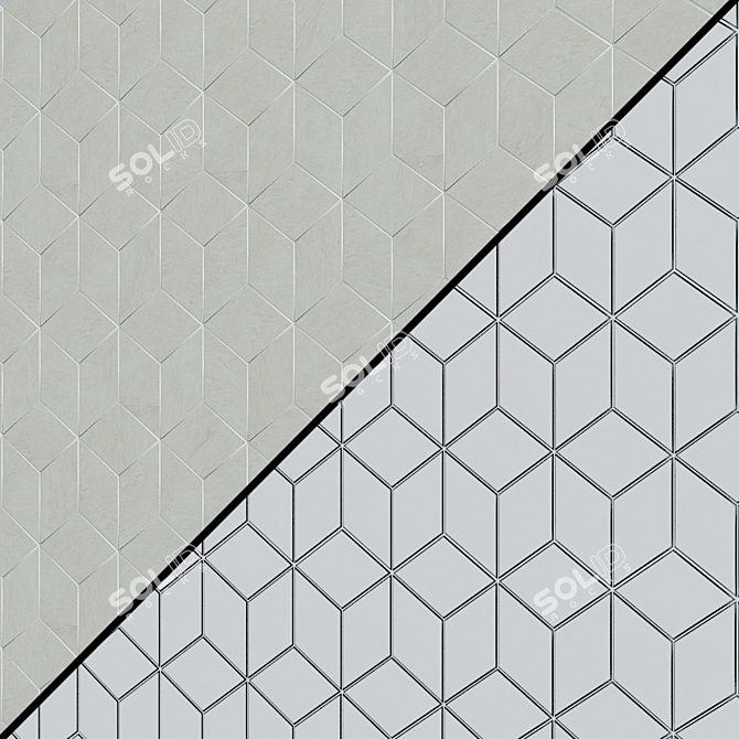Marvel Edge Hexagon Lapp Tiles 3D model image 3