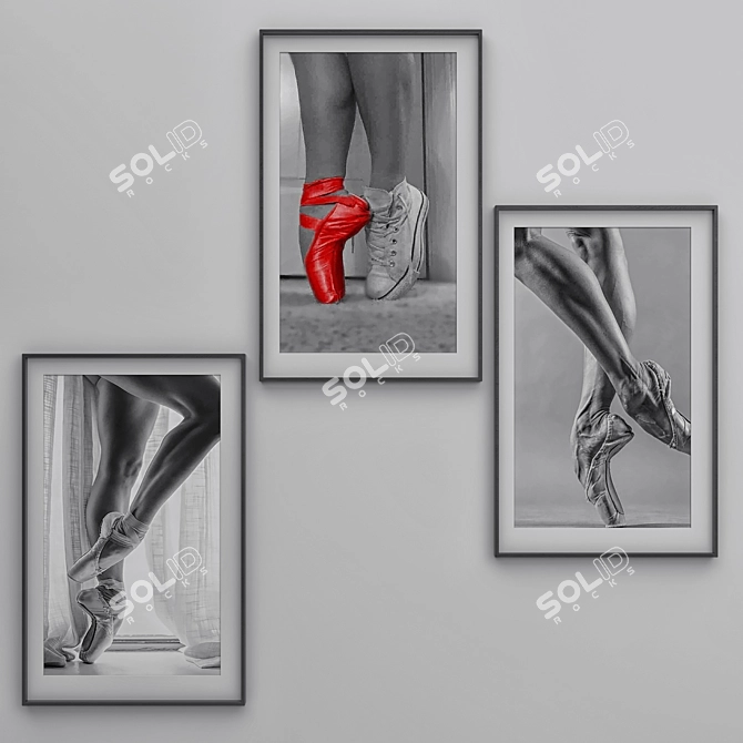 Graceful Ballet Dancer Print 3D model image 3