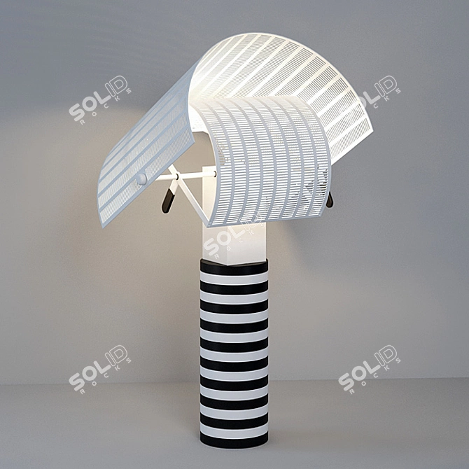 Elegant Botta Shogun Lamp 3D model image 1