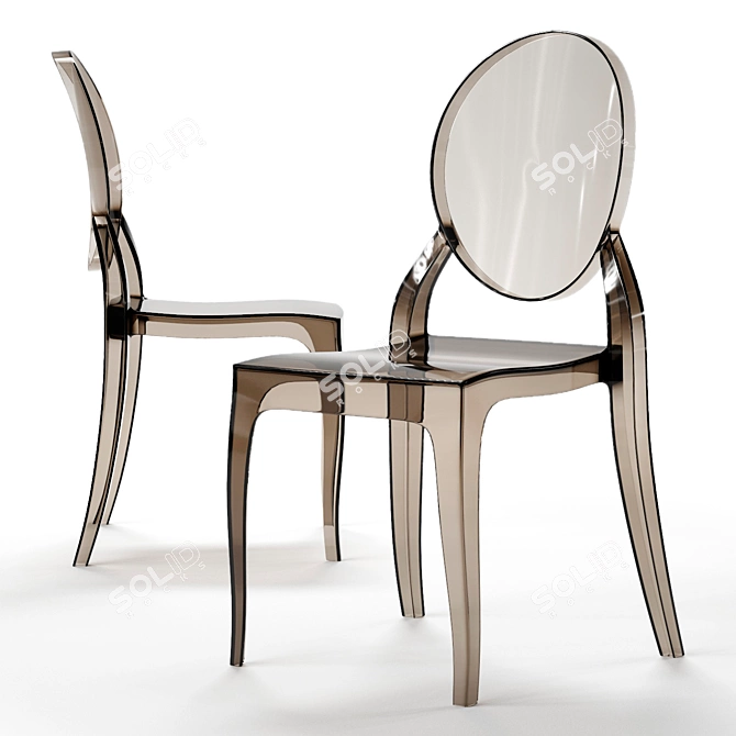 Modern Dining Chair: Sleek Design 3D model image 1