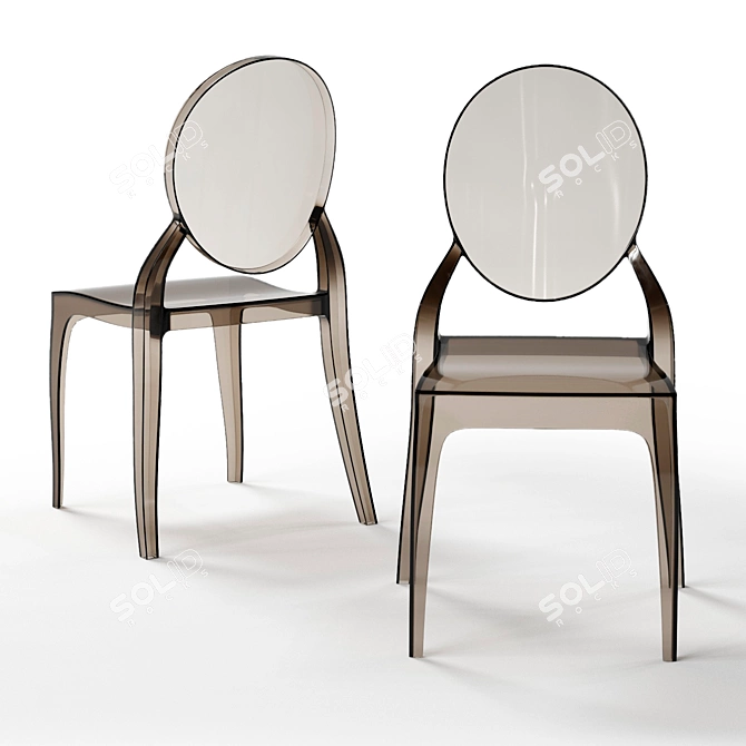 Modern Dining Chair: Sleek Design 3D model image 2