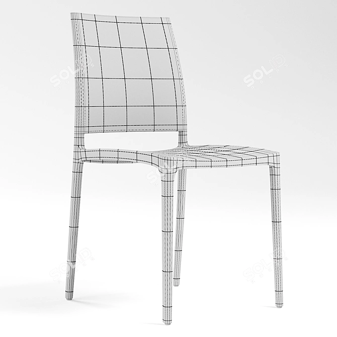 Elegant SEDIA Chair: Sleek Design 3D model image 3