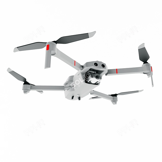 Modular Compact Drone 3D model image 2